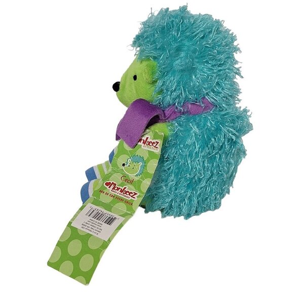 Monkeez & Friends Cecil Hedgehog Plush Stuffed Animal - Picture 4 of 6